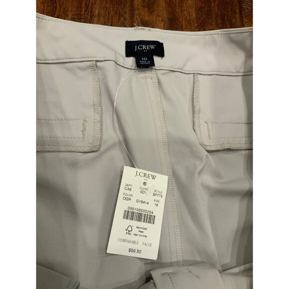 J.Crew Gray Tech Shorts, Size 16, NWT! - Picture 4 of 6